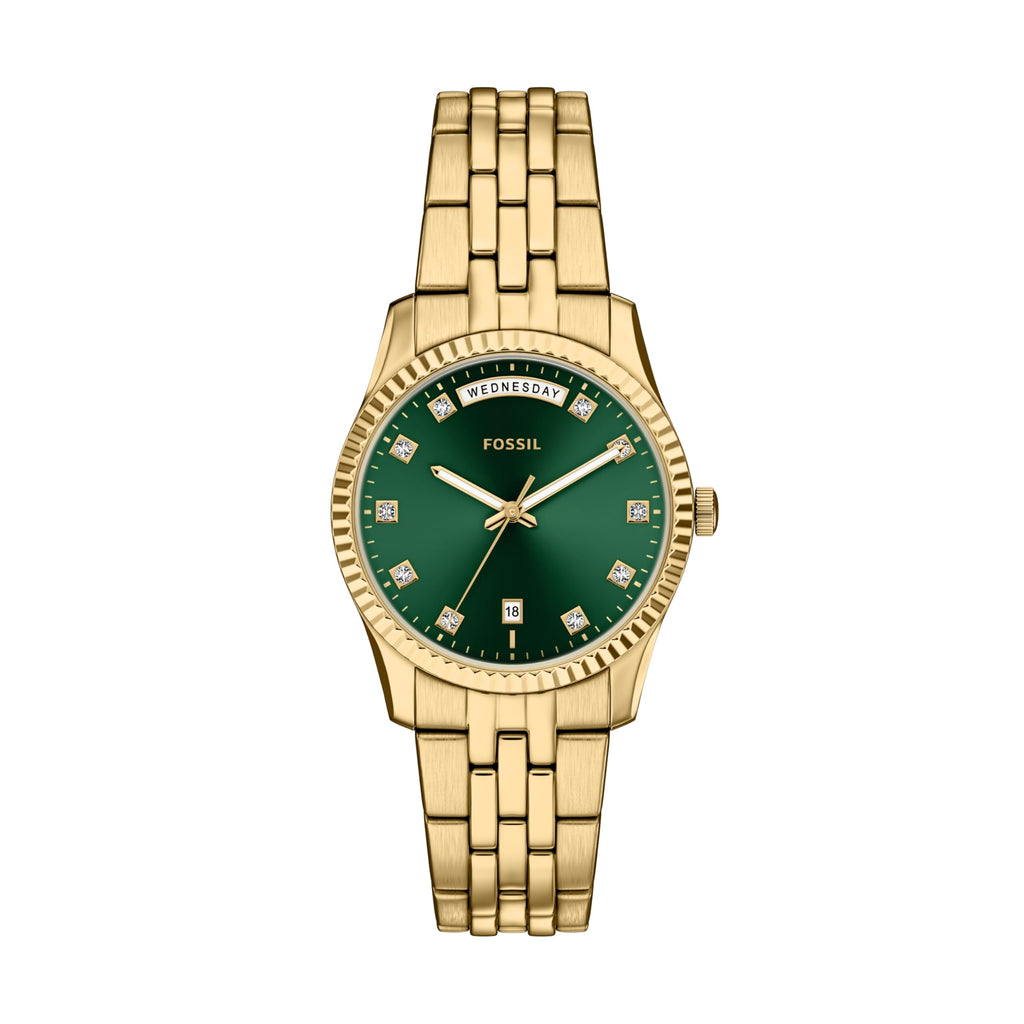 Fossil Women's Watch, Scarlette Quartz Stainless Steel Three-Hand Watch for Women