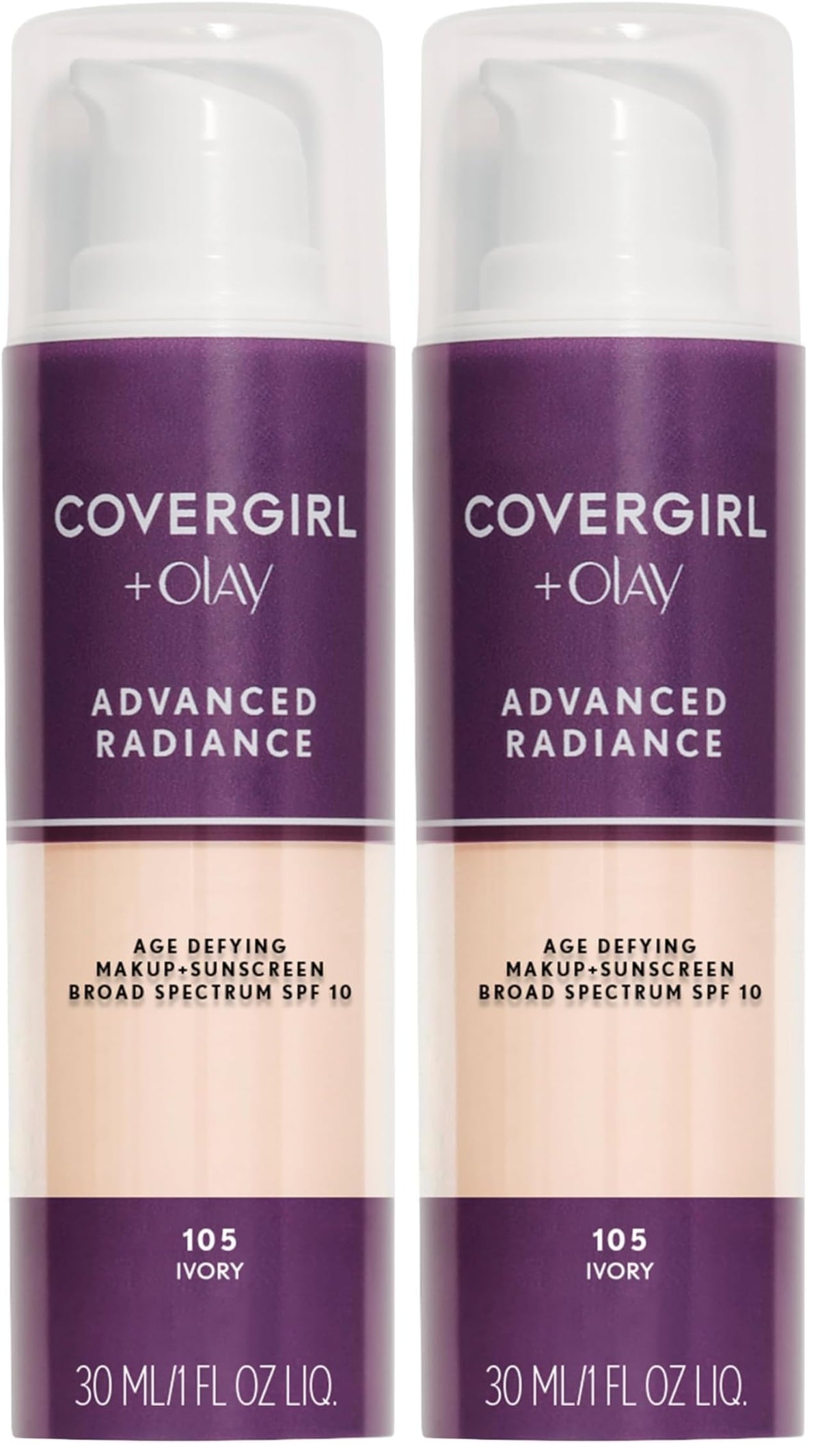 COVERGIRL Advanced Radiance Age-Defying Foundation Makeup, Classic Beige, 1 oz (Packaging May Vary)