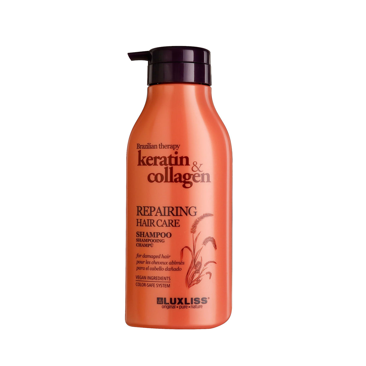 Luxliss Keratin Collagen Repairing Hair Care Shampoo 500 ml