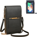 Phone Purse Crossbody Bags for Women, Small Touch Screen Travel Wallet, Anti Theft Leather Messenger Bag