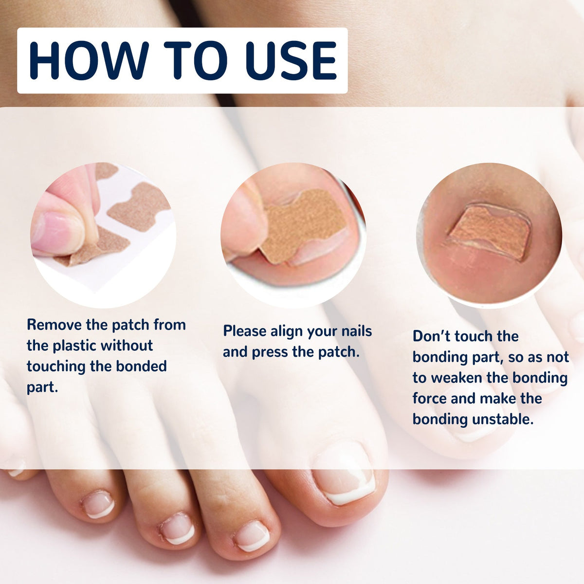Nail Correction Patch, Nail Insert Correction And Repair Toe Manicure Nail Patch
