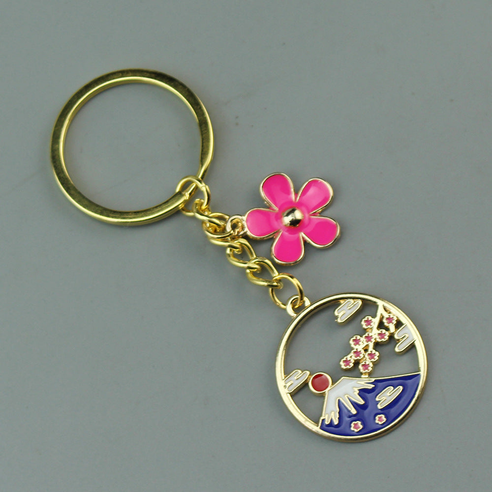 Miyazaki Sakura Mountain Keychain Pendant