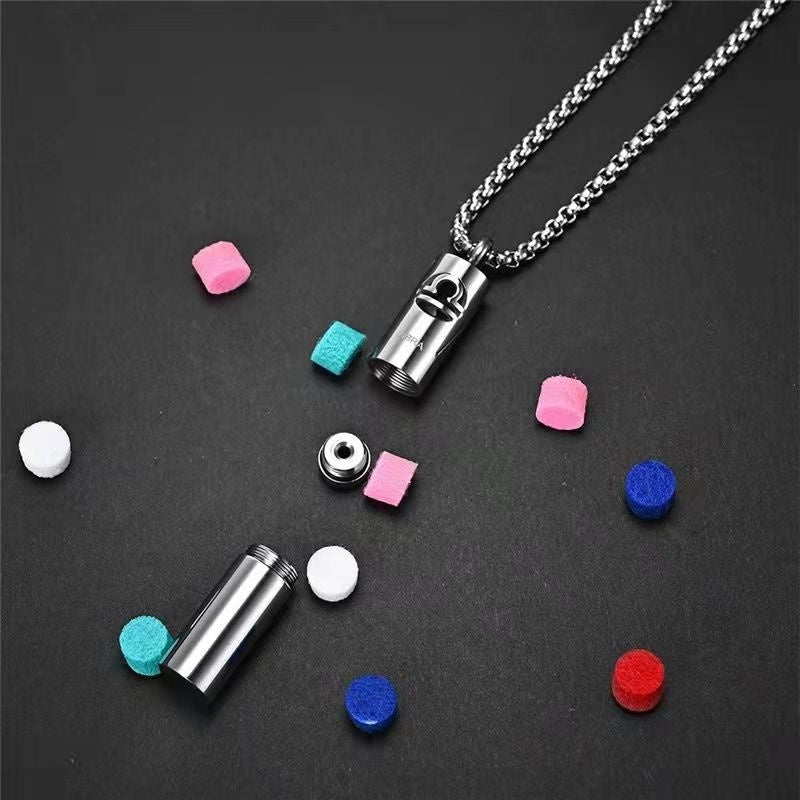 Stainless Steel Constellation Perfume Necklace