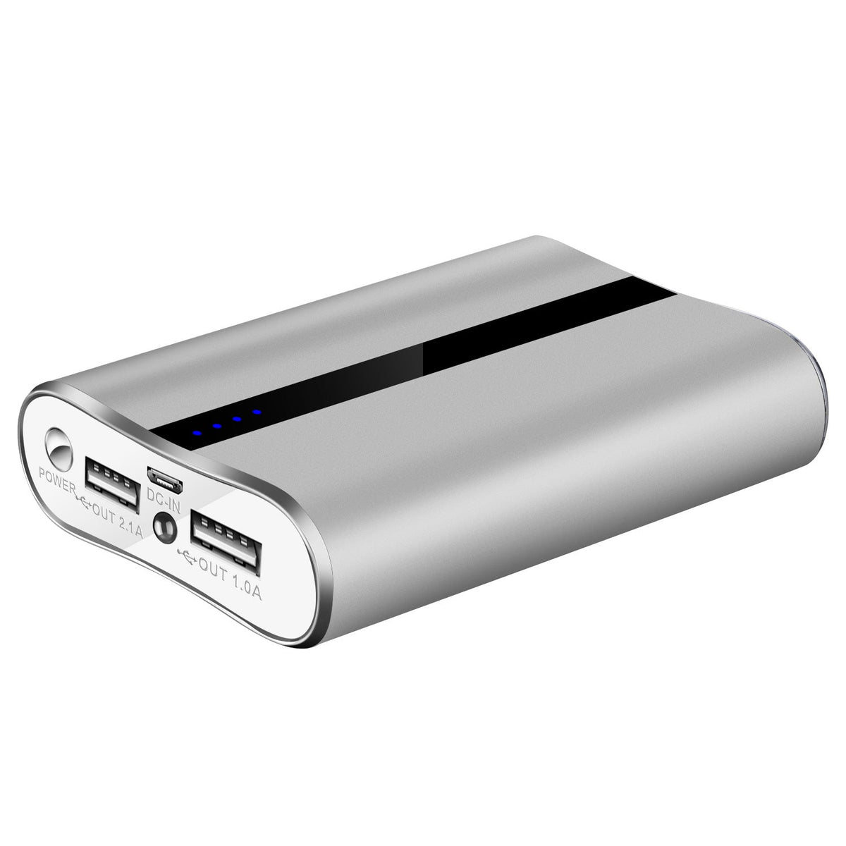 12000mAh Portable Charger with Dual USB Ports 3.1A Output Power Bank Ultra-Compact External Battery Pack Fast Charging for IOS Phone Samsung Xiaomi ZT