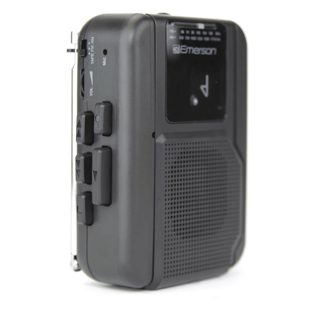 Emerson Portable Cassette Player with Bluetooth Out and Built-In Microphone