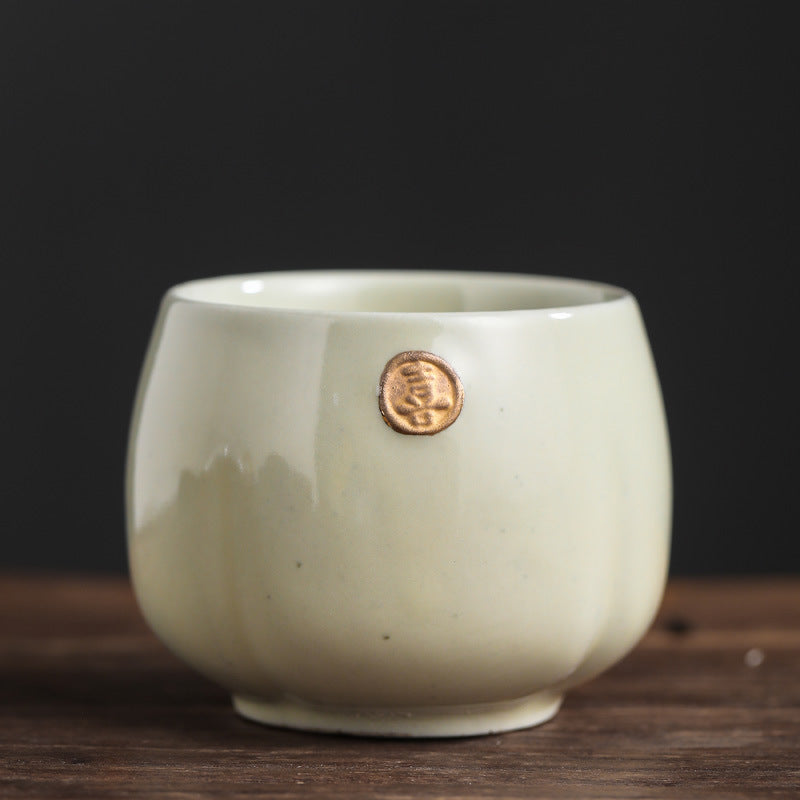 Japanese style kiln changing teacup, ceramic kung fu tea set