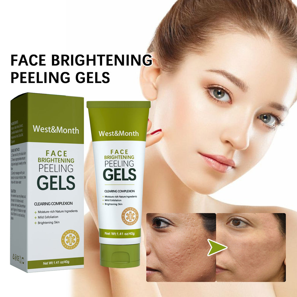Face Brightening Peeling Gels, Facial Cleansing Exfoliation Skin Pores Hydrating Firming Beauty Gels