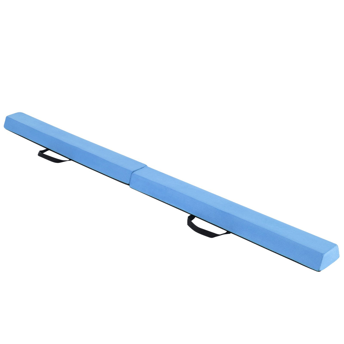 7 FT Folding Balance Beam with Removable Suede Cover and Non-slip Bottom