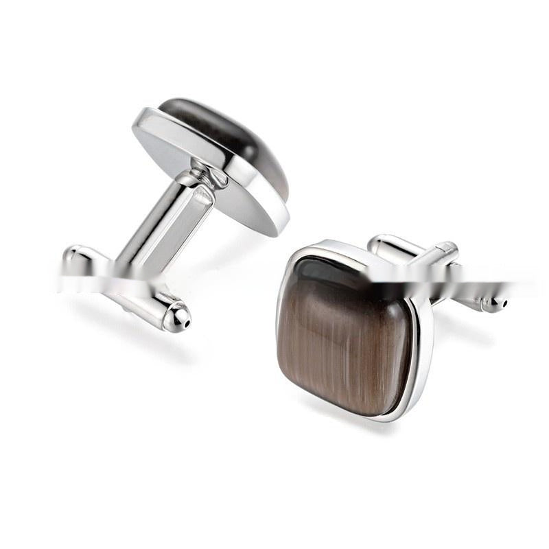Opal Cufflinks French Business Ornament