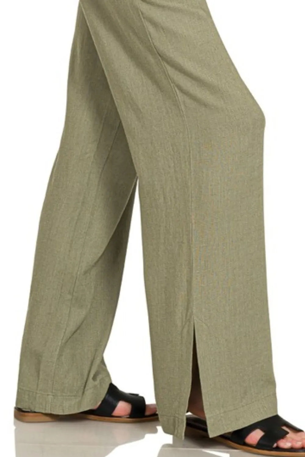 Zenana Linen Drawstring Pants