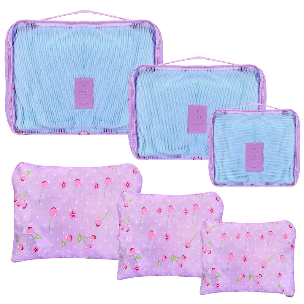 9Pcs Clothes Storage Bags Water-Resistant Travel Luggage Organizer Clothing Packing Cubes for Blouse Hosiery Stocking Underwear