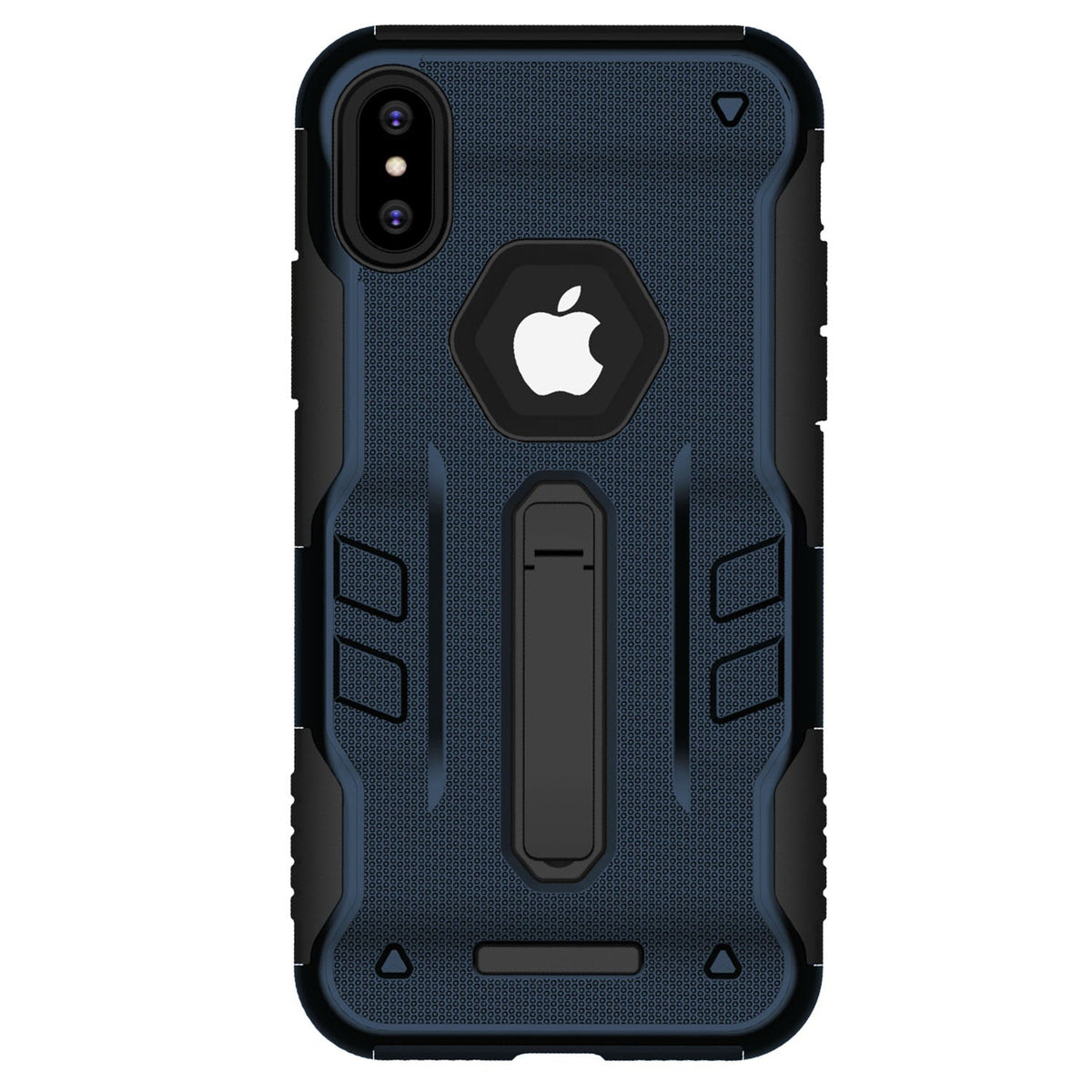 Rugged Phone Case for iPhone X Drop-protection Phone Case with Kickstand Heavy Duty Dual Layers Phone Protective Cover