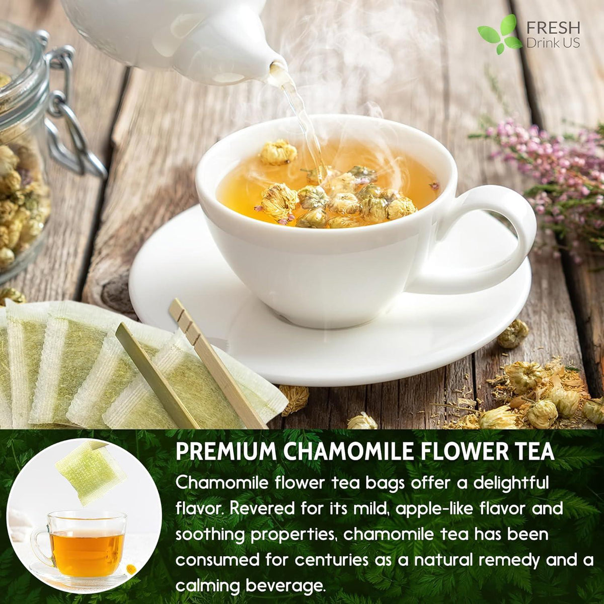 Chamomile Flower Tea Bags