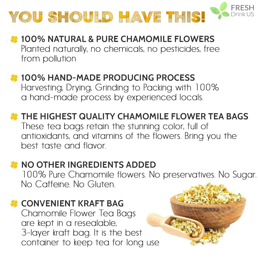 Chamomile Flower Tea Bags