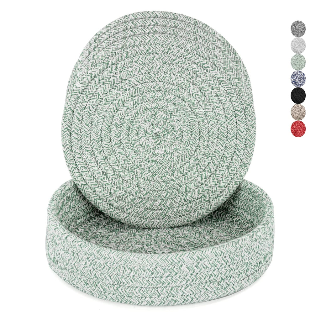 Heat-Resistant Trivet Set for Hot Pots & Pans with Storage Basket