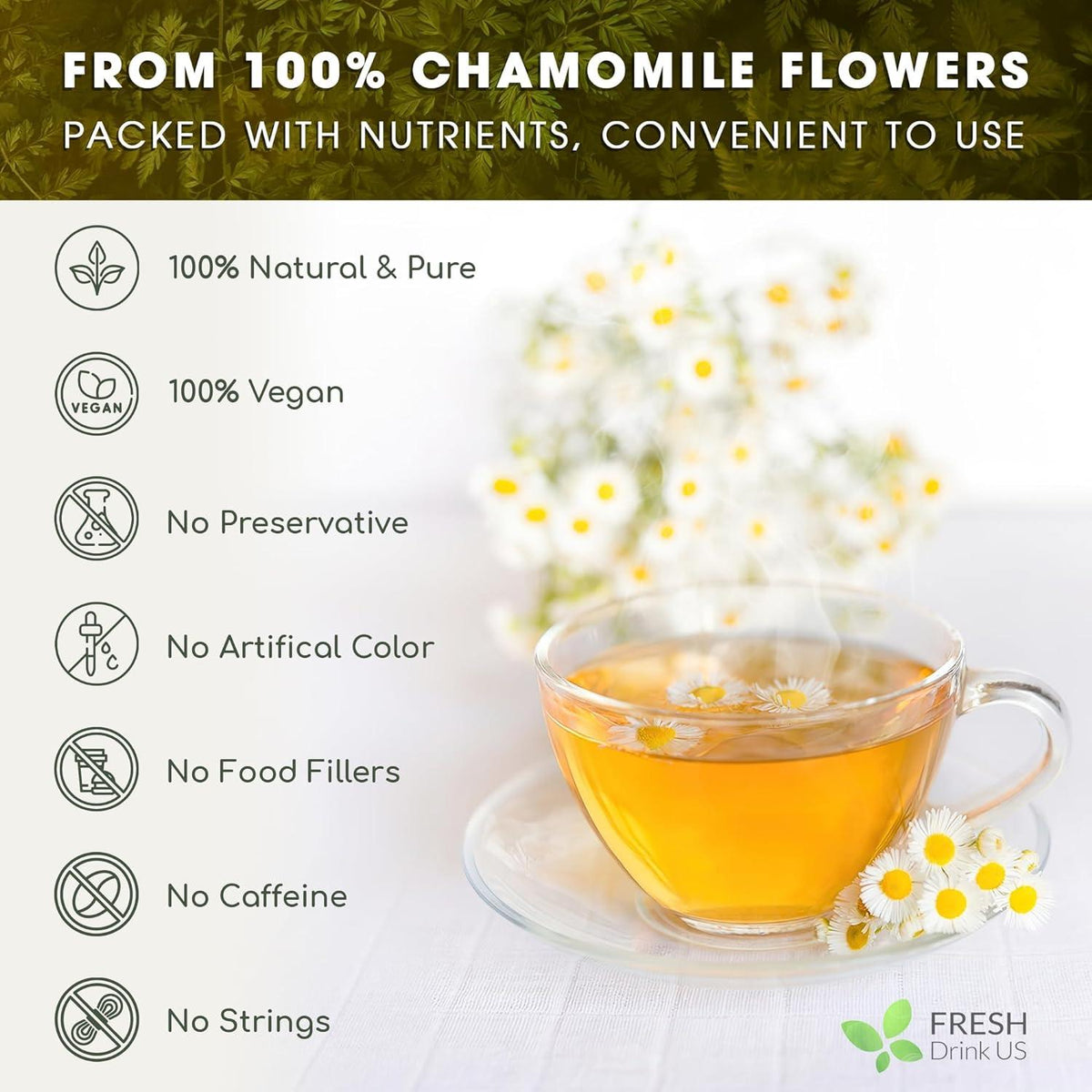 Chamomile Flower Tea Bags