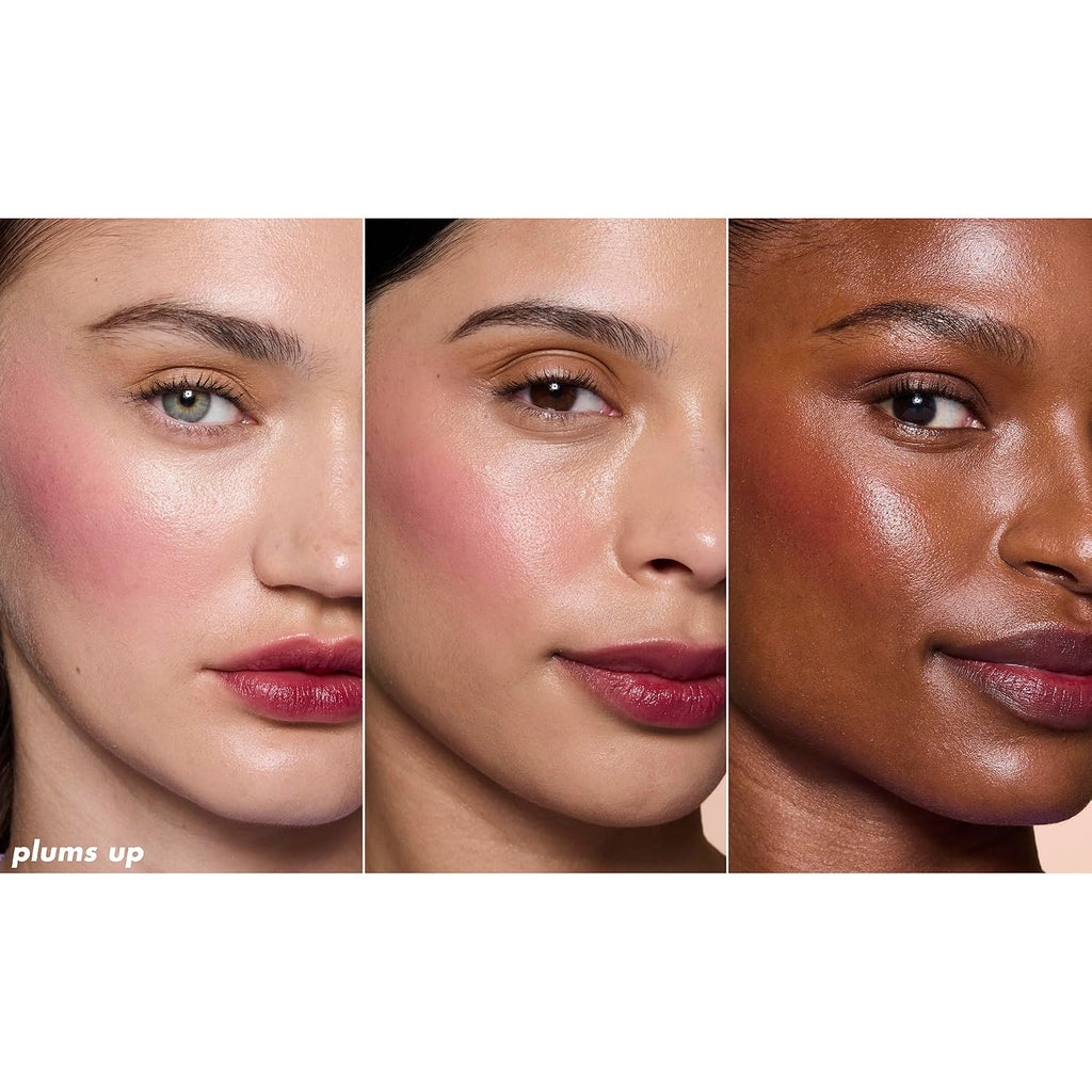e.l.f. Sheer For It Blush Tint, Multi-Use, Long-Lasting Lip & Cheek Makeup, Creates A Natural Flush Finish, Vegan & Cruelty-Free, Plums Up