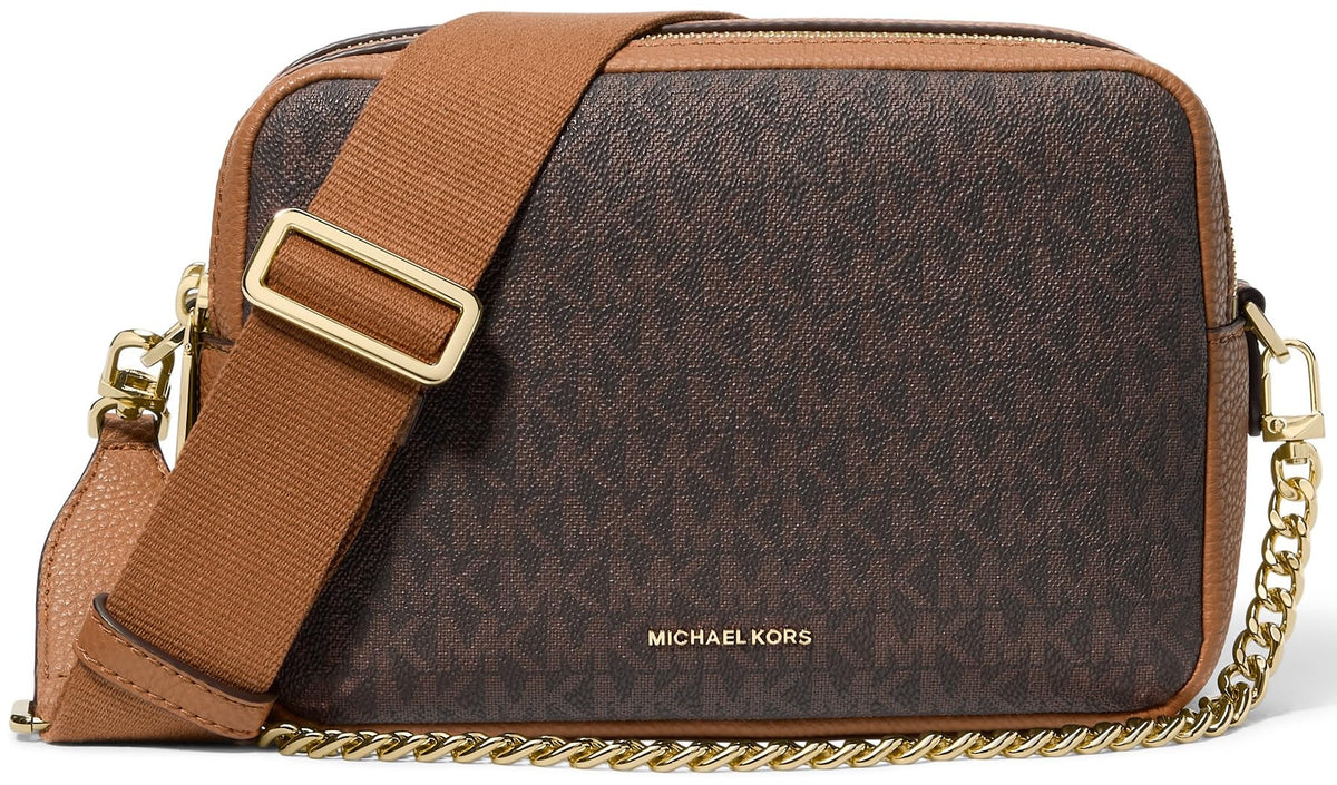 Michael Kors Bryant Medium Double Zip Chain Camera Crossbody Bag