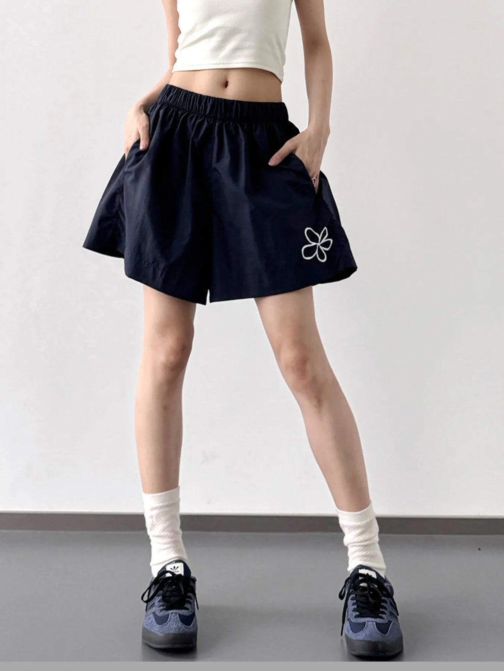 Elastic Waist Shorts