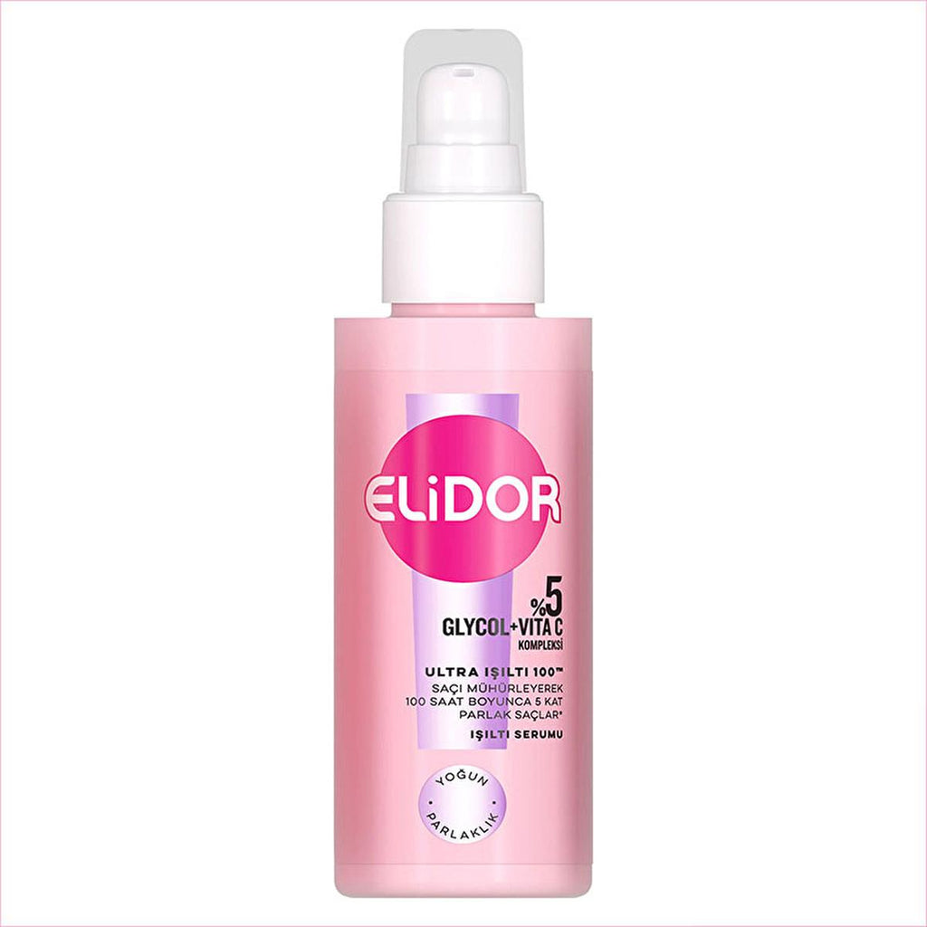 Elidor Ultra Shine 100 Shine Serum - Intense Shine Hair Serum for Dry, Damaged Hair - 3.04 fl oz