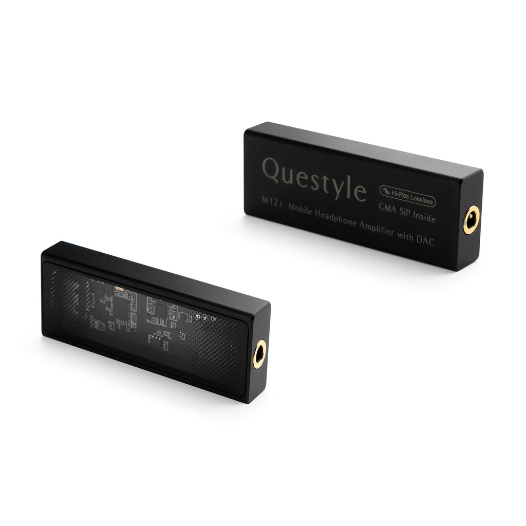 Questyle M12i HiFi Headphone Amplifier [MFi Certified] Portable USB DAC Lossless Mini Audio Amps Supports PCM 768kHz/DSD512 with 3.5mm Outputs High Resolution for Smartphones/PC/Laptops