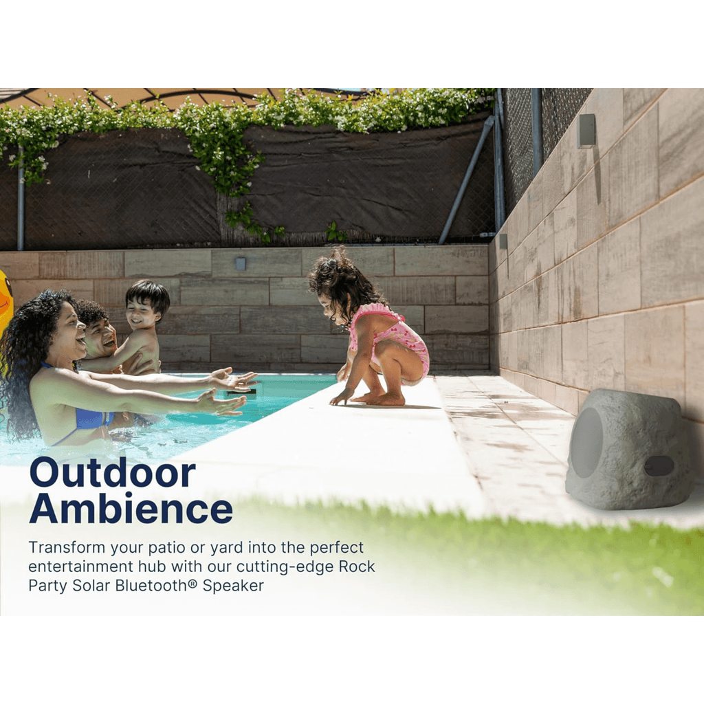 Emerson Rock Party Solar Multicolor LED Bluetooth Outdoor Speaker