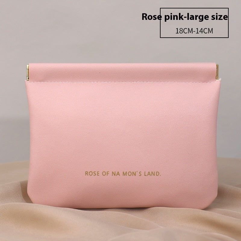 New Camellia Classic Hand-held Cosmetic Bag