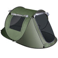 3-4 Person Pop Up Tent Automatic Setup Camping Tent Waterproof InstantÊSetup Tent with 2 Mosquito Net Windows Carrying Bag for Hiking Climbing Adventu