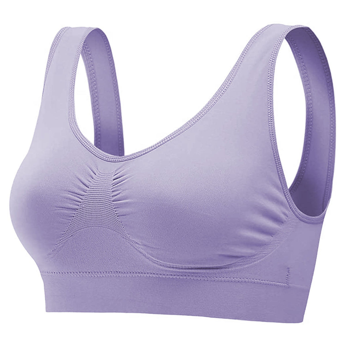 3 Pack Sport Bras For Women Seamless Wire-free Bra Light Support Tank Tops For Fitness Workout Sports Yoga Sleep Wearing
