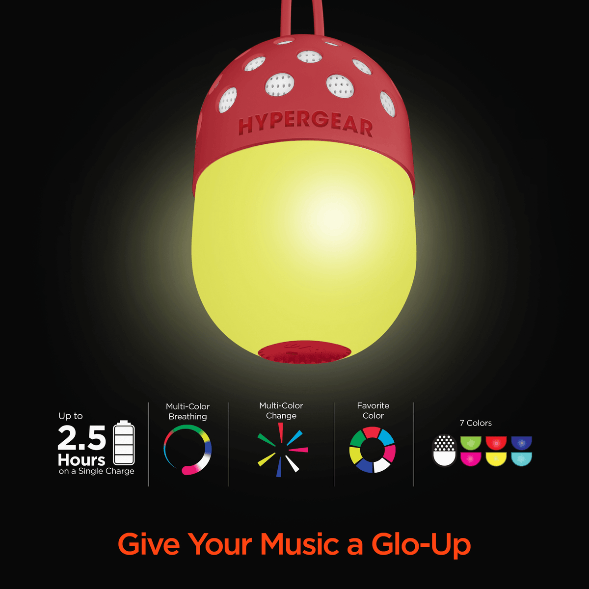 HyperGear Go-Glo Light-Up LED Wireless Speaker