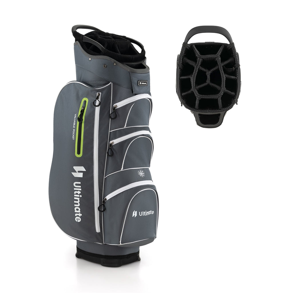 9.5 Inch Lightweight Golf Cart Bag with 15 Way Top Dividers