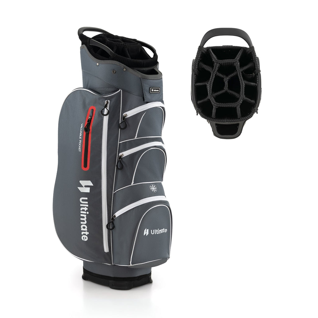 9.5 Inch Lightweight Golf Cart Bag with 15 Way Top Dividers