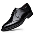 Men's Embroidered Leather Slip-ons