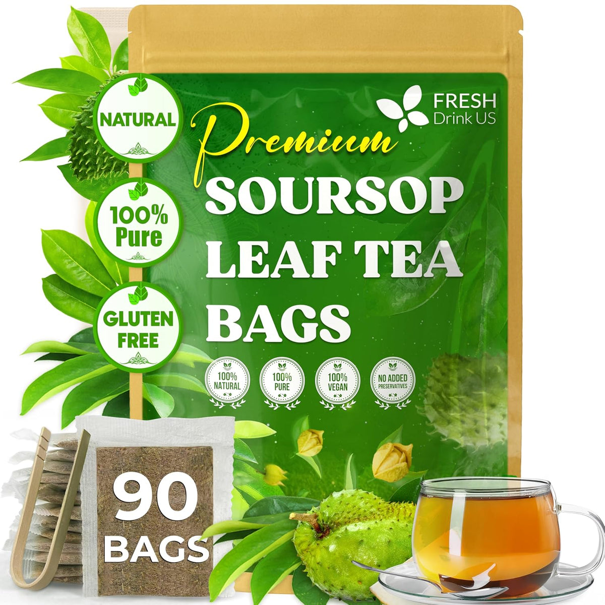 Soursop (Graviola) Leaf Tea Bags