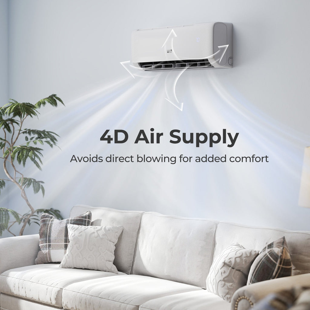 Airtural Series 9100 BTU 20.5 SEER2 WiFi Enabled Mini Split AC 115V Compatible with Alexa