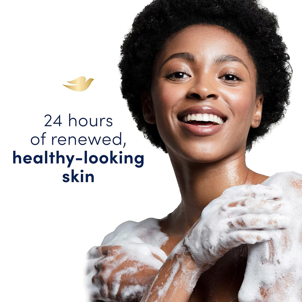 Dove Body Wash 4 Count Renewing Peony and Rose Oil for Renewed, Healthy-Looking Skin Gentle Skin Cleanser with 24hr Renewing MicroMoisture 20 oz