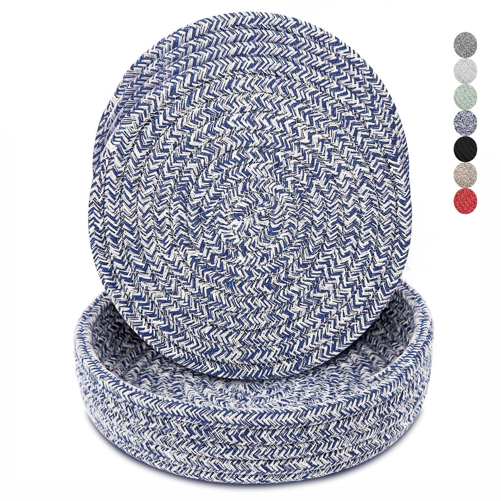 Heat-Resistant Trivet Set for Hot Pots & Pans with Storage Basket