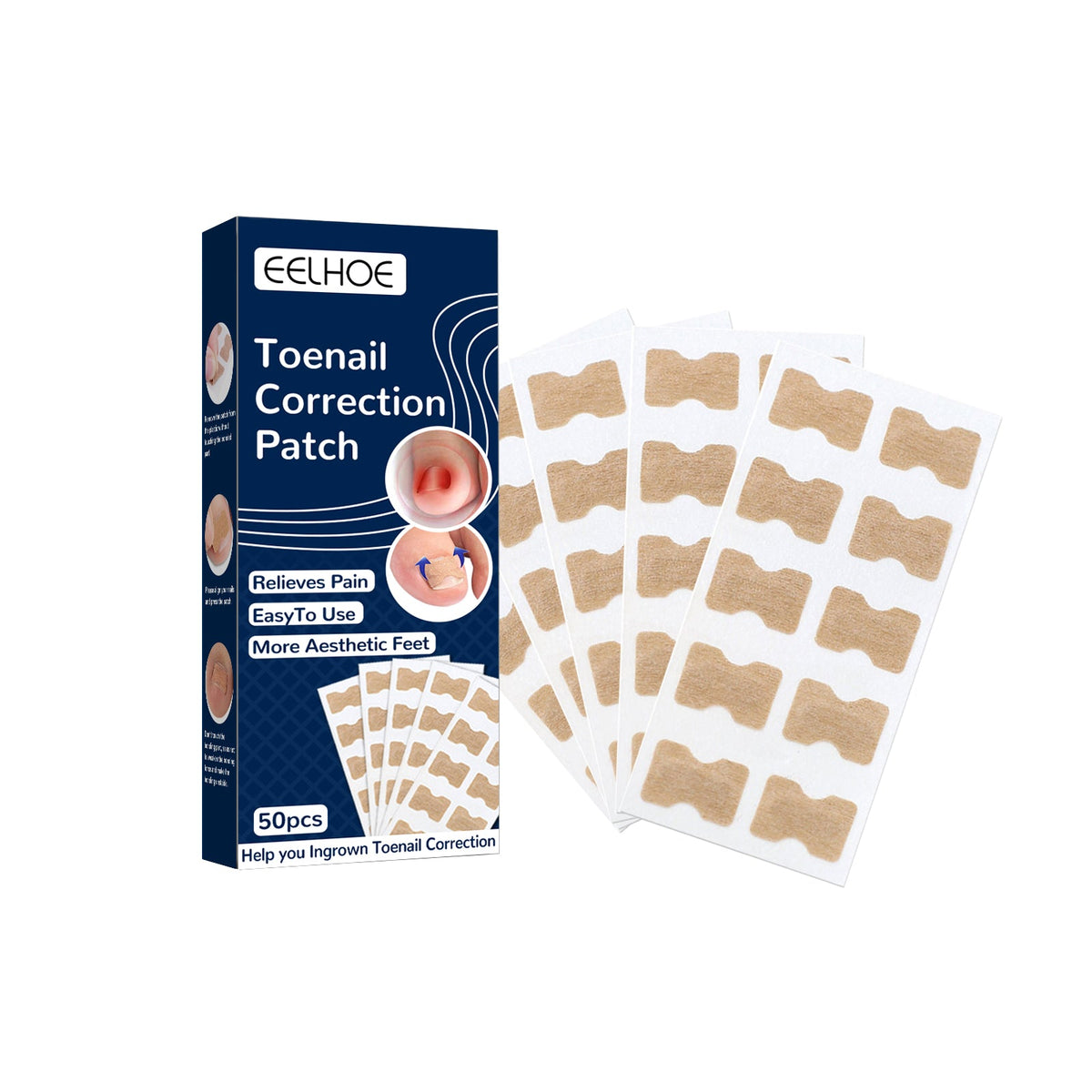 Nail Correction Patch, Nail Insert Correction And Repair Toe Manicure Nail Patch