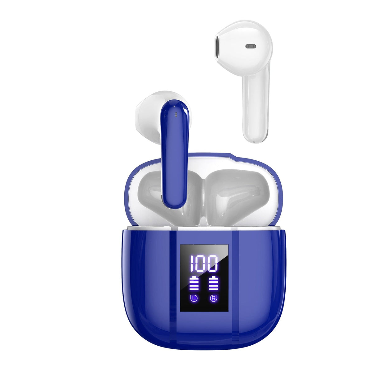 Wireless Bluetooth Earphones With Battery Level Display
