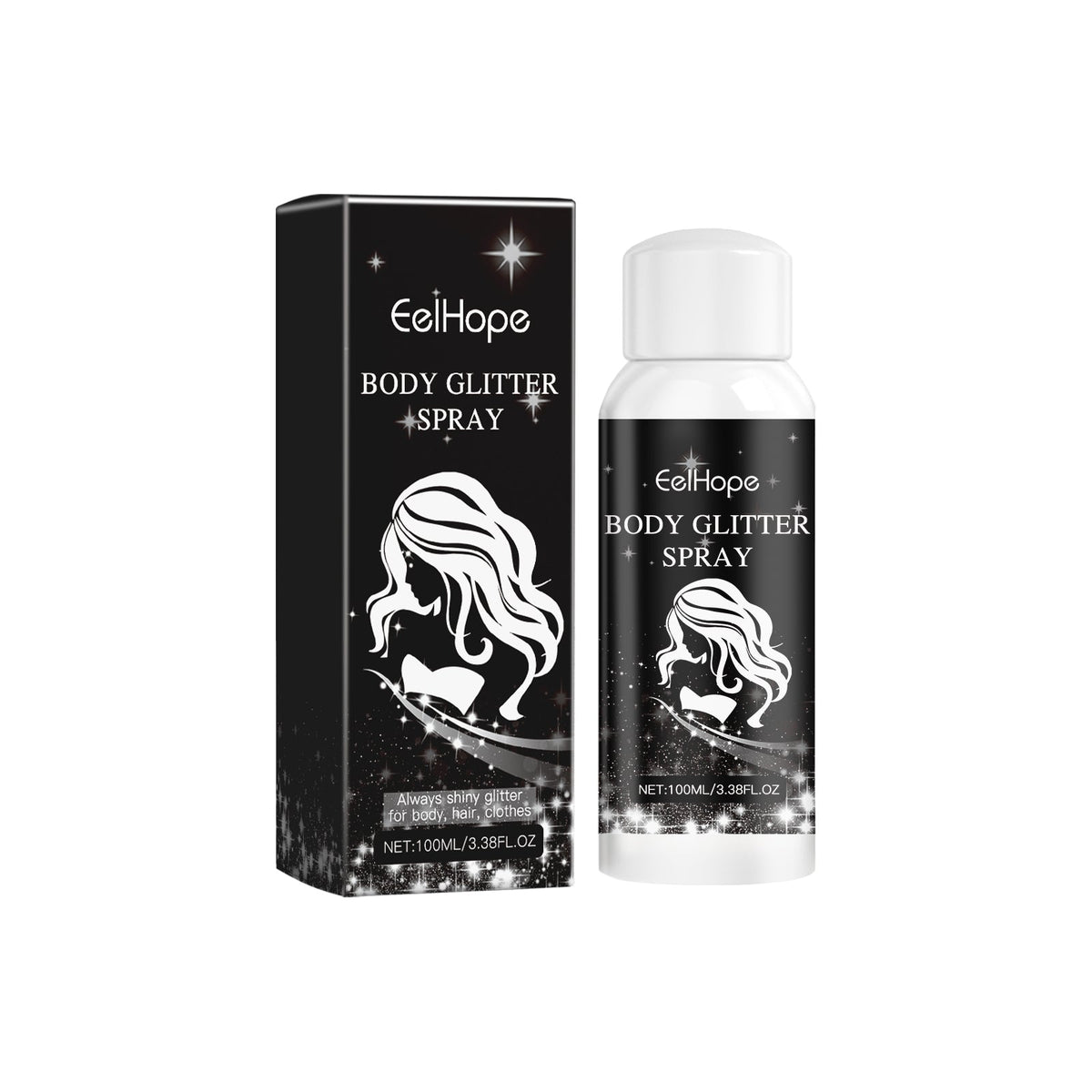 Body Flash Spray, Face Body Star Flash Party Highlight Focus Flash Spray
