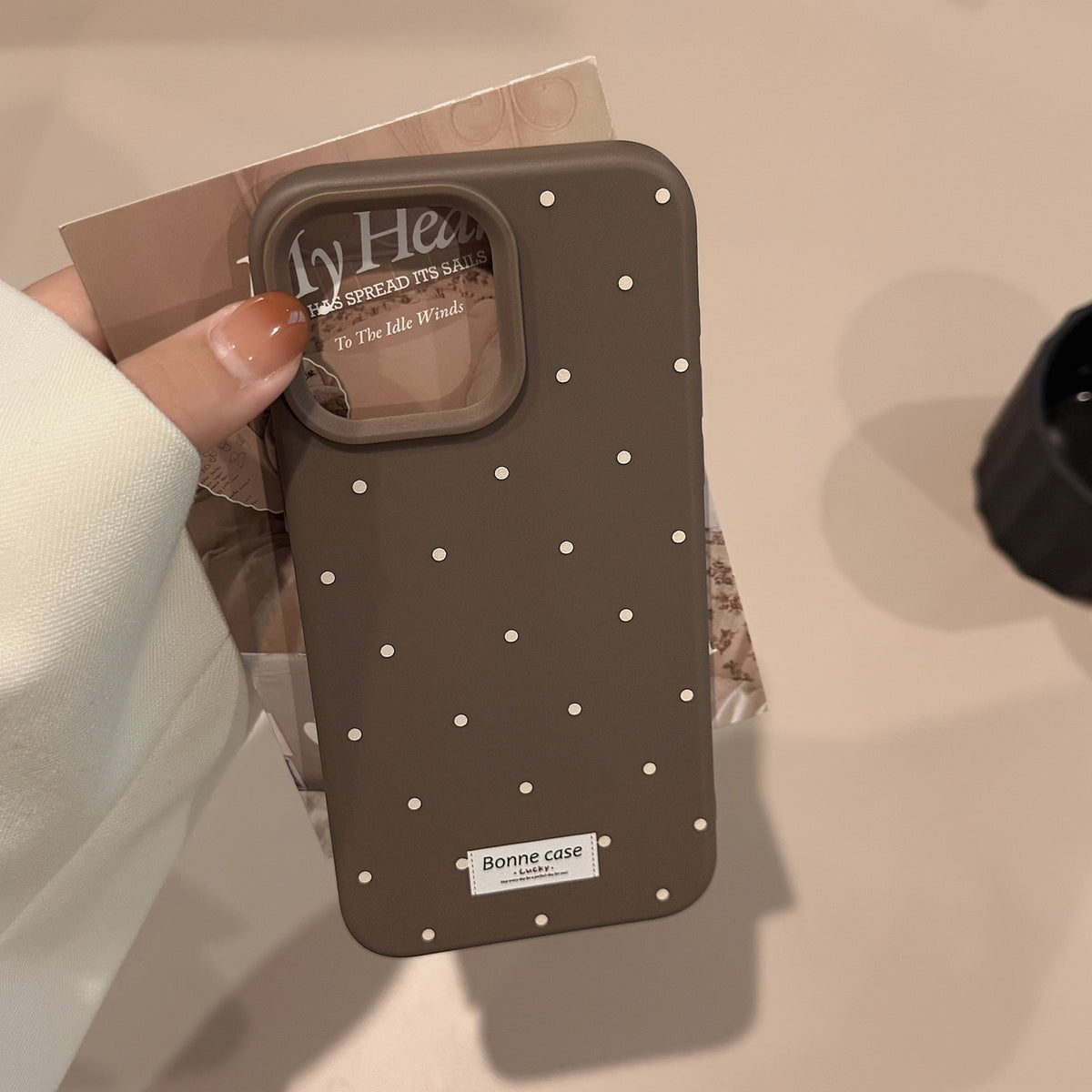 Ins-style Korean Polka-dot Phone Case