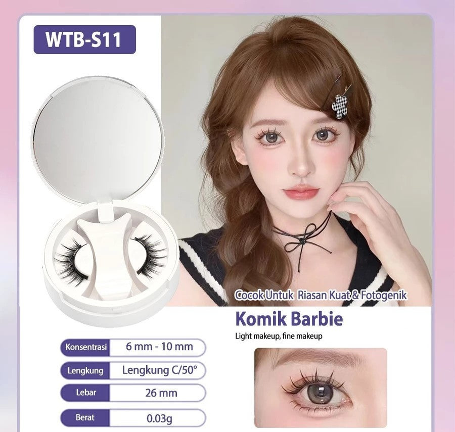 Natural Thick Portable Adhesive Free Eyelash Magnetic Suction Eyelash Style
