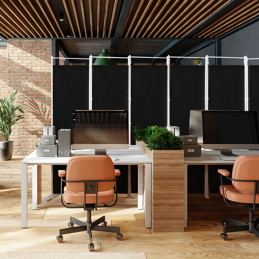 6-Panel Room Divider Folding Privacy Screen