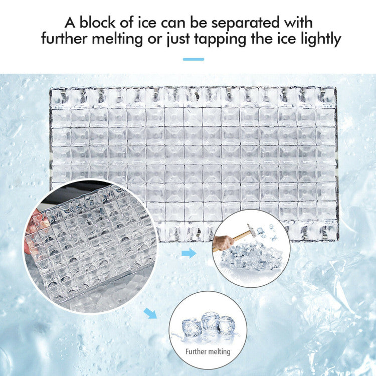 Compact Stainless Steel Ice Maker