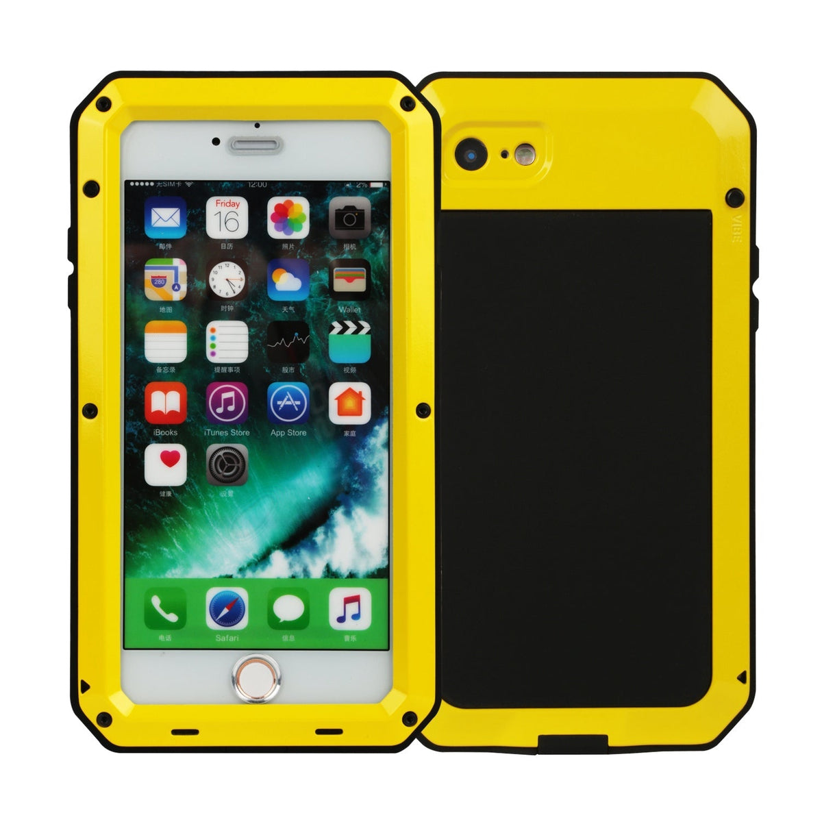 Rugged Shock-Resistant Hybrid Full Cover Case For iPhone 7