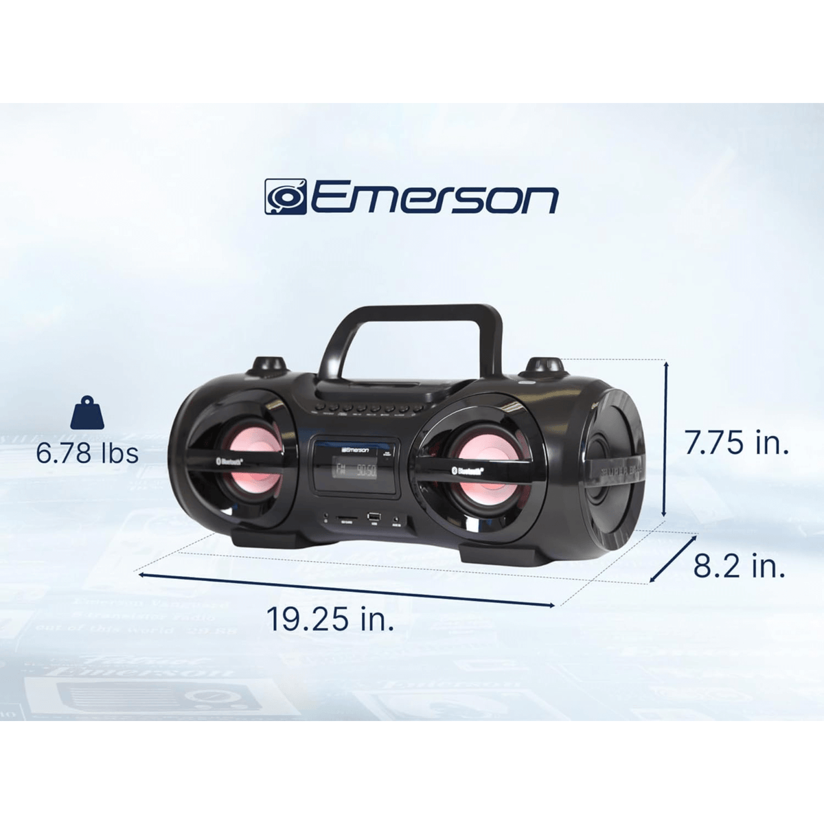 Emerson Retro Portable CD Boombox