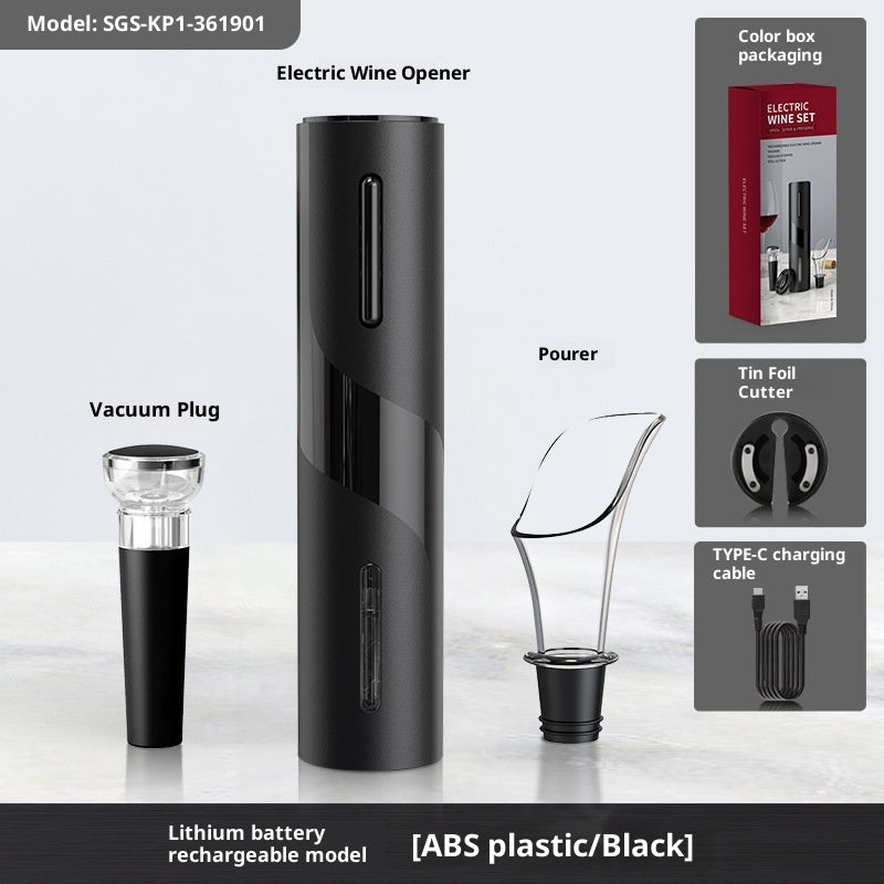 Electronic Bottle Opener Qier Plastic USB Rechargeable Wine Electric Electronic Bottle Opener