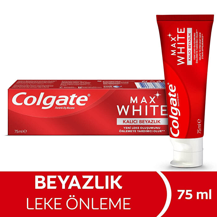 Colgate Max White Whitening Toothpaste 75ml - Permanent Whiteness | Fresh Breath