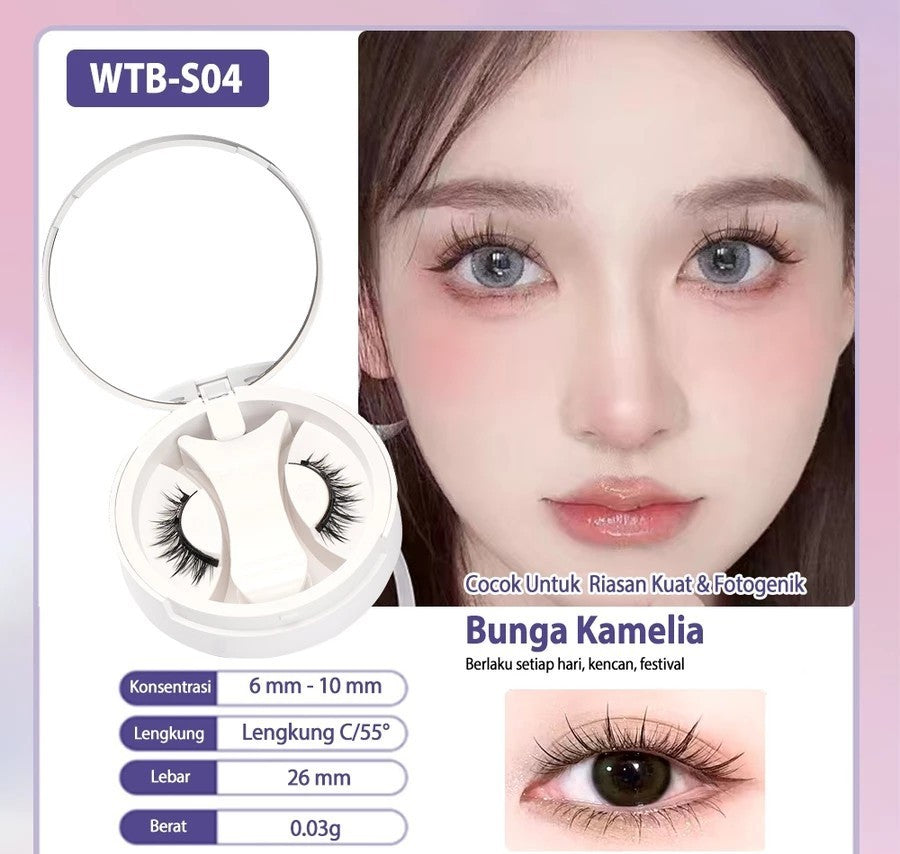 Natural Thick Portable Adhesive Free Eyelash Magnetic Suction Eyelash Style