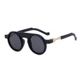 New European and American fashion round frame sunglasses for men, personalized and high-end sunglasses for men